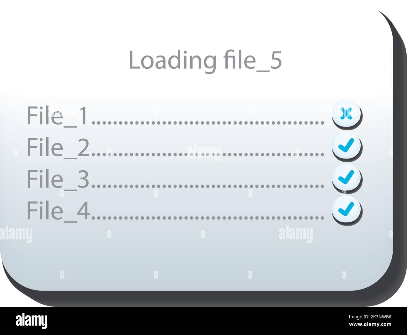 flat UI loading files Stock Vector Image & Art - Alamy