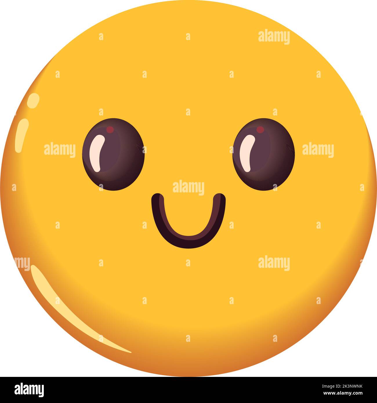 flat happy emoji Stock Vector Image & Art - Alamy