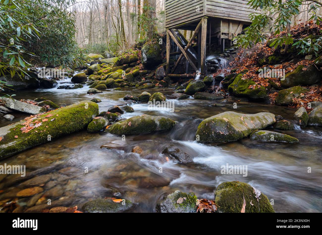 The Roaring Fork Motor Nature Trail in the Great Smoky Mountains National Park in Tennessee