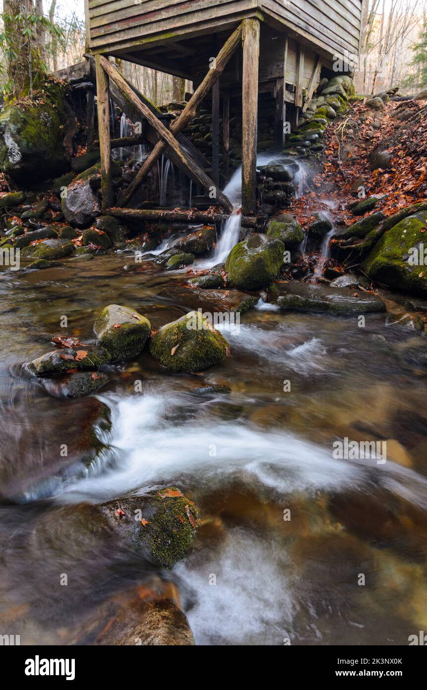 The Roaring Fork Motor Nature Trail in the Great Smoky Mountains National Park in Tennessee