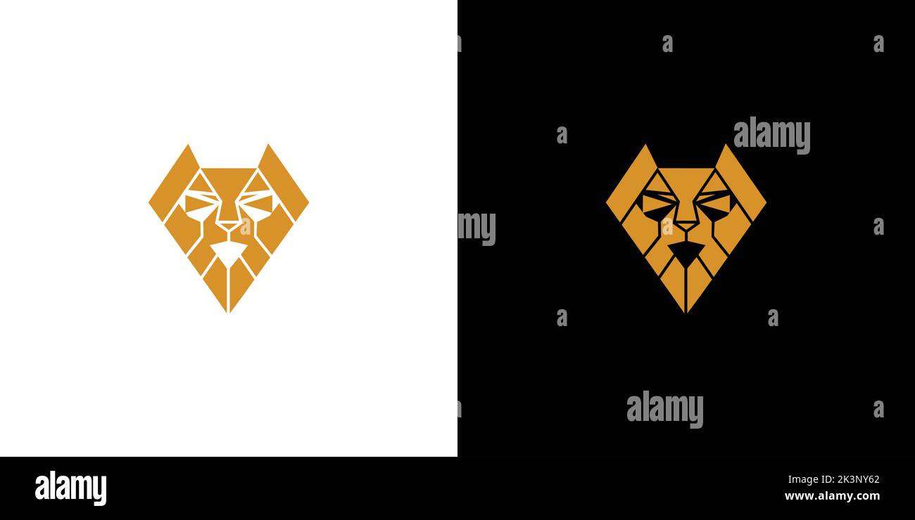 A vector illustration of Unique and strong letter V initial lion logo ...