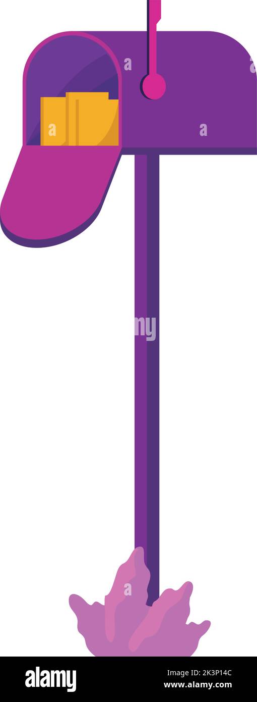 purple mailbox design Stock Vector Image & Art Alamy