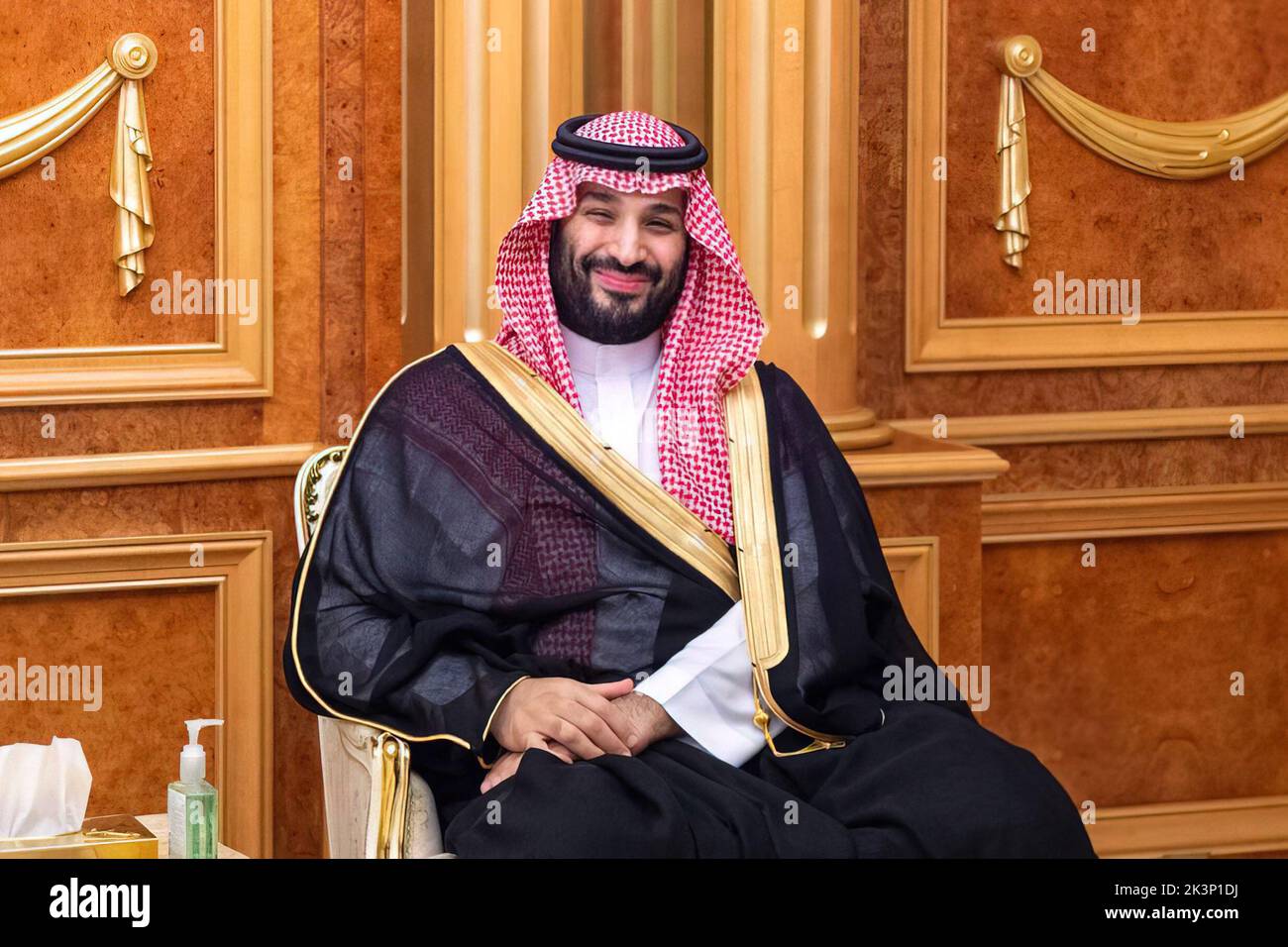 Jeddah, Saudi Arabia, September 24, 2022. Saudi Crown Prince Mohammed ...