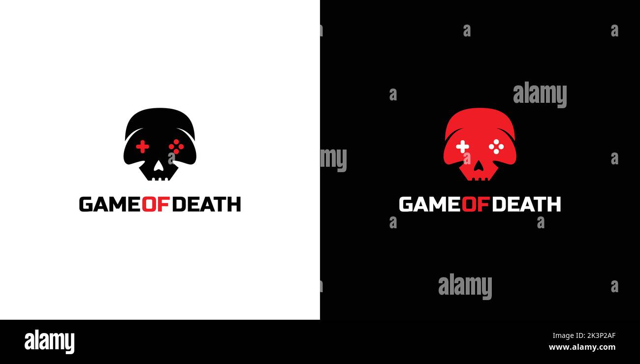 A unique and cool game of death logo design Stock Vector Image & Art