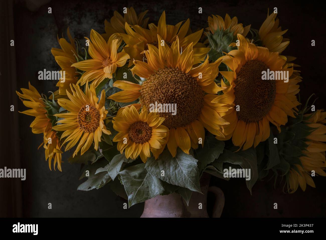 Sunflowers in a vase painting hi-res stock photography and images - Alamy