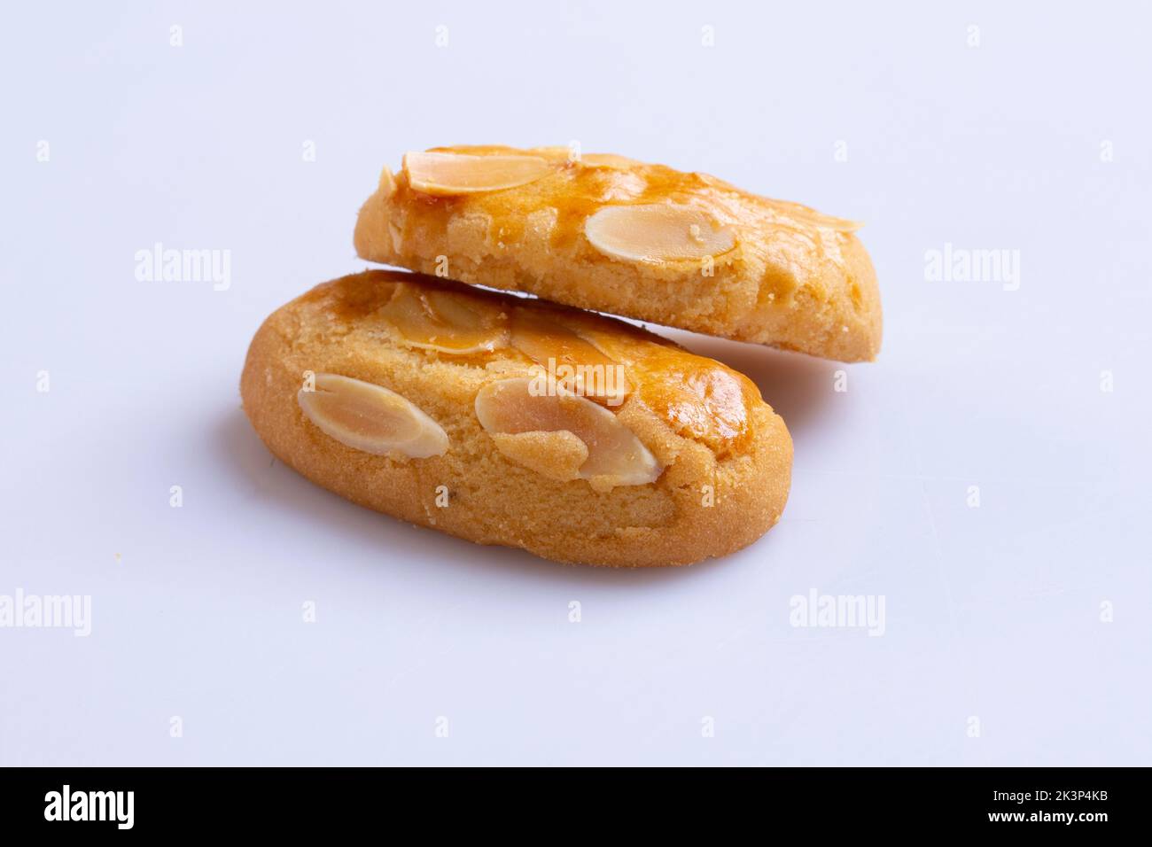 Collection of cookies on white background, Butter cookies, chocolate