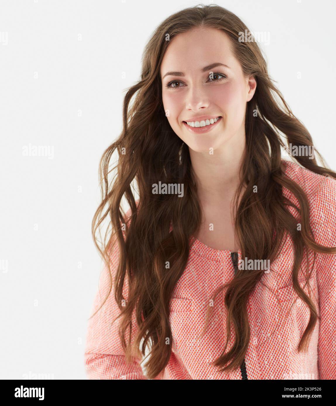 Effortless beauty. Studio shot of an attractive young brunette woman. Stock Photo