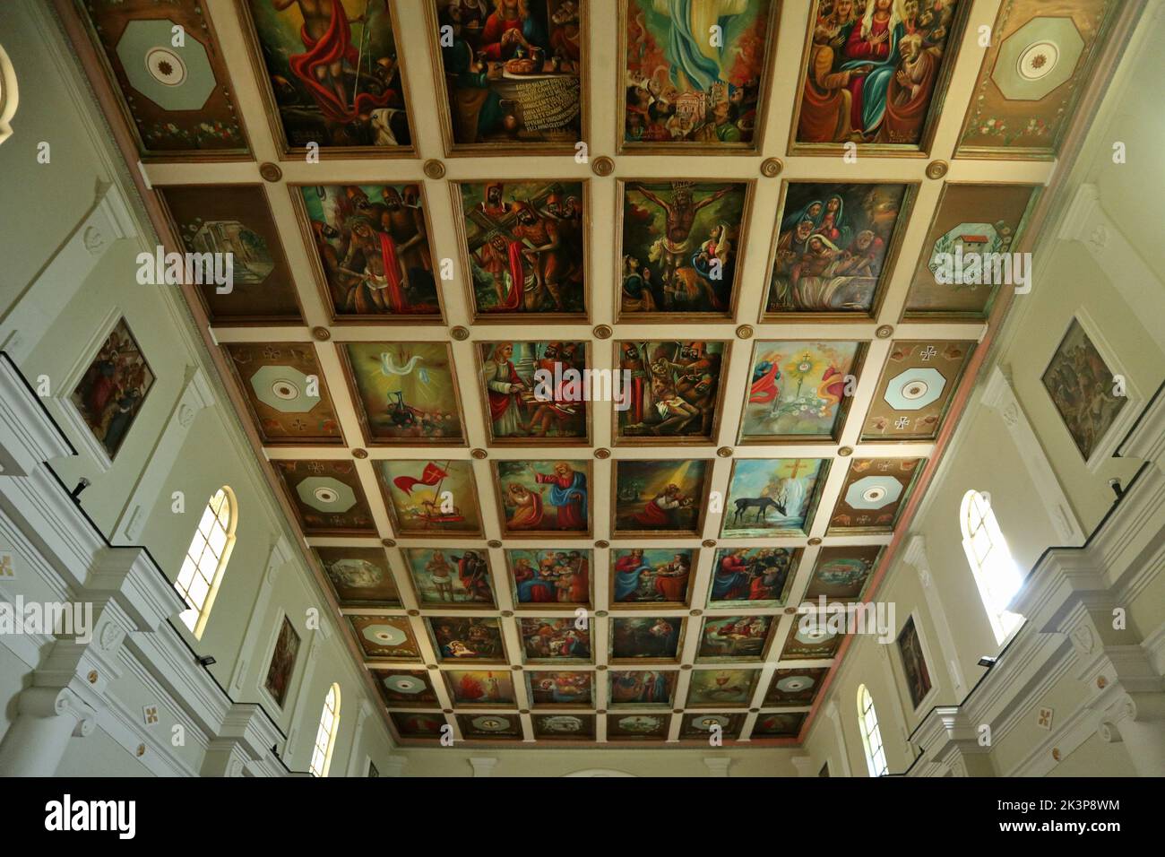 Camerota - Soffitto della Chiesa di Santa Maria delle Grazie Stock Photo