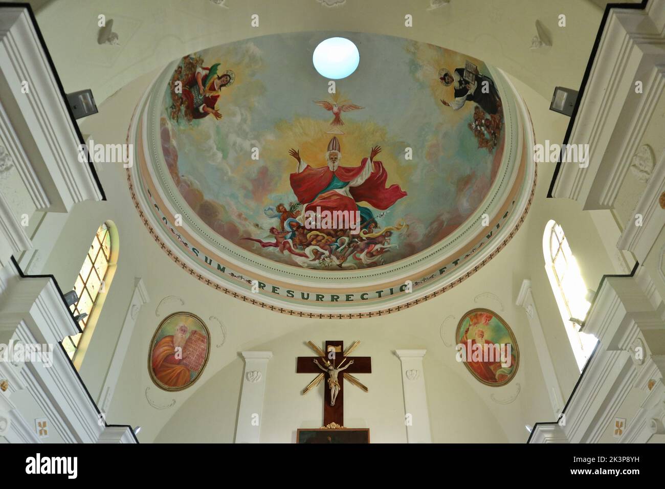 Camerota - Volta della cupola dell'abside della Chiesa di Santa Maria delle Grazie Stock Photo