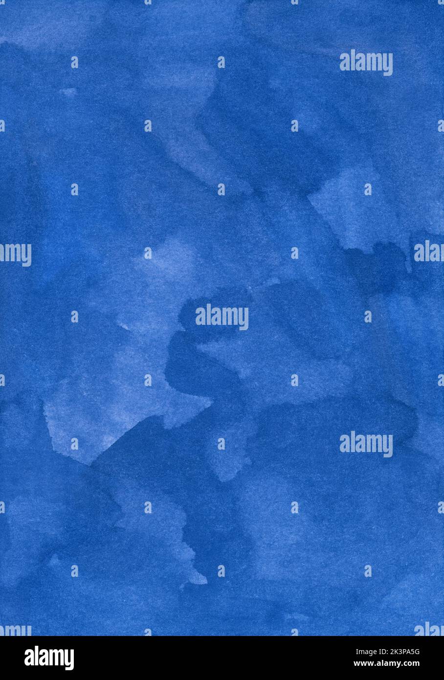 Azural Blue Watercolor deep blue background texture hand painted. Aquarelle azure ...