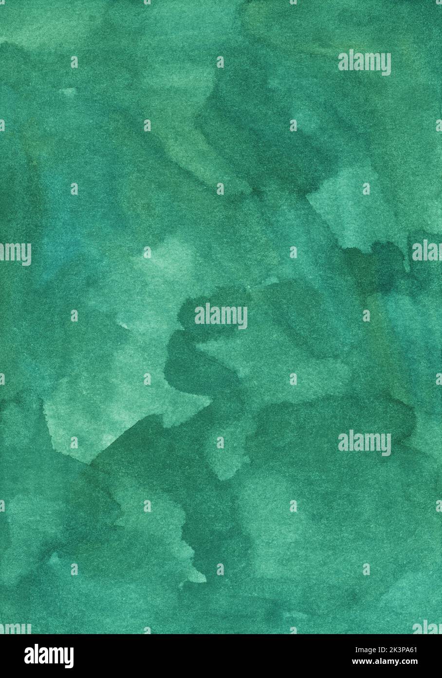 Watercolor emerald background texture. Aquarelle abstract sea green ...