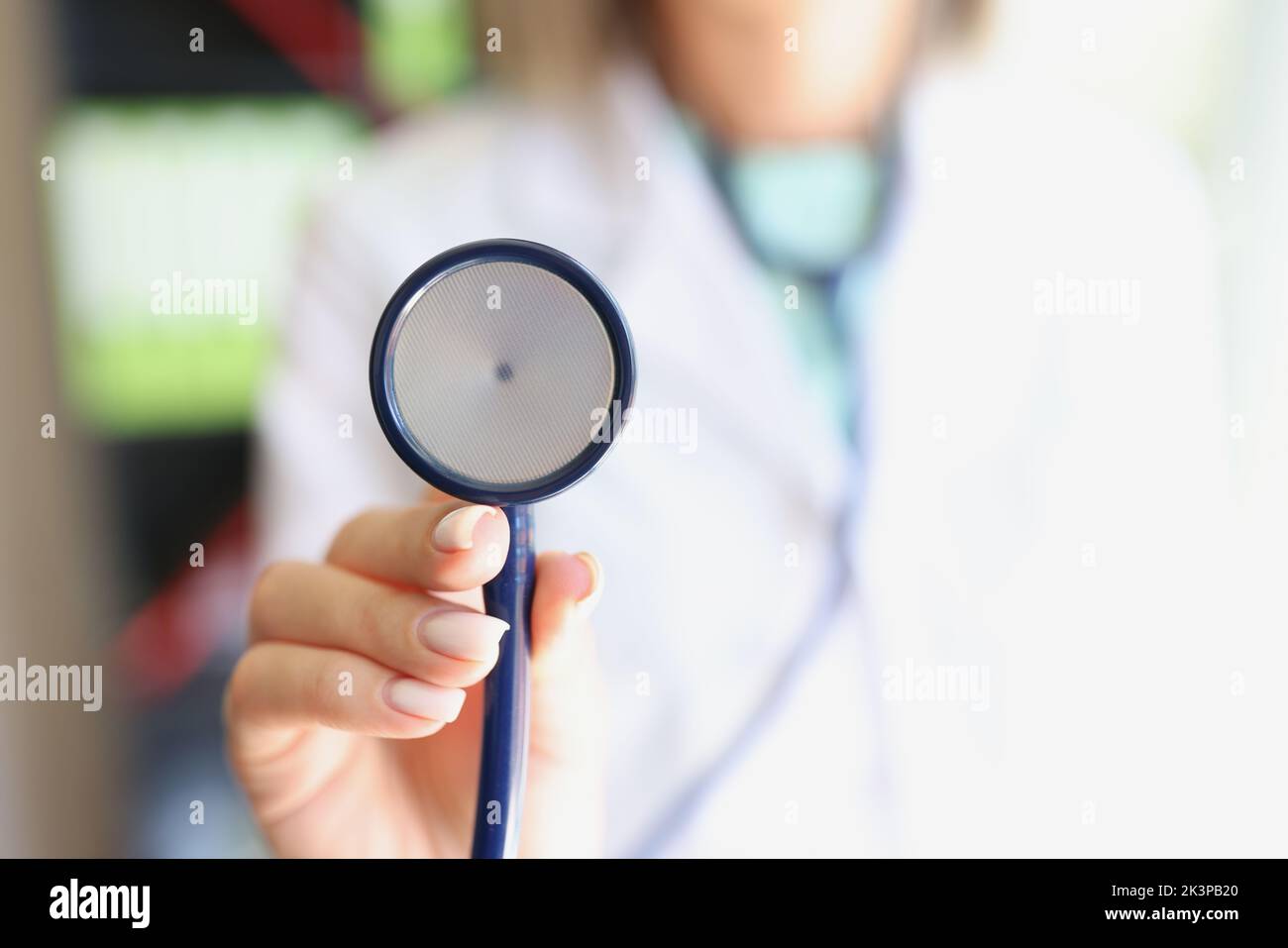 Female doctor stethoscope hand hi-res stock photography and images - Alamy
