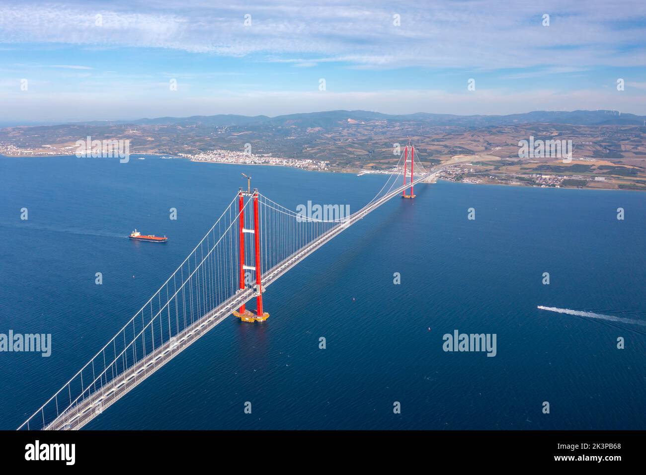 new bridge connecting two continents 1915 canakkale bridge (dardanelles