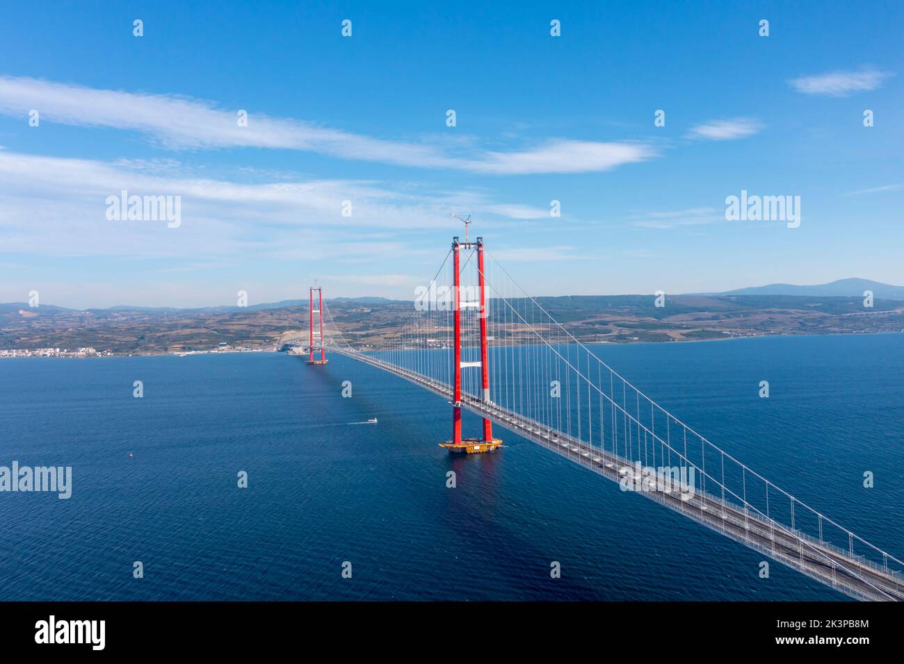 new bridge connecting two continents 1915 canakkale bridge (dardanelles