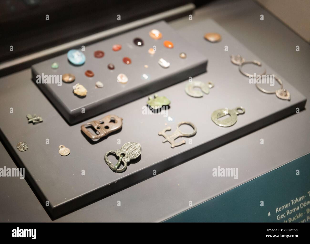 Ancient ornaments and jewelry in Museum of Lycian Civilizations in