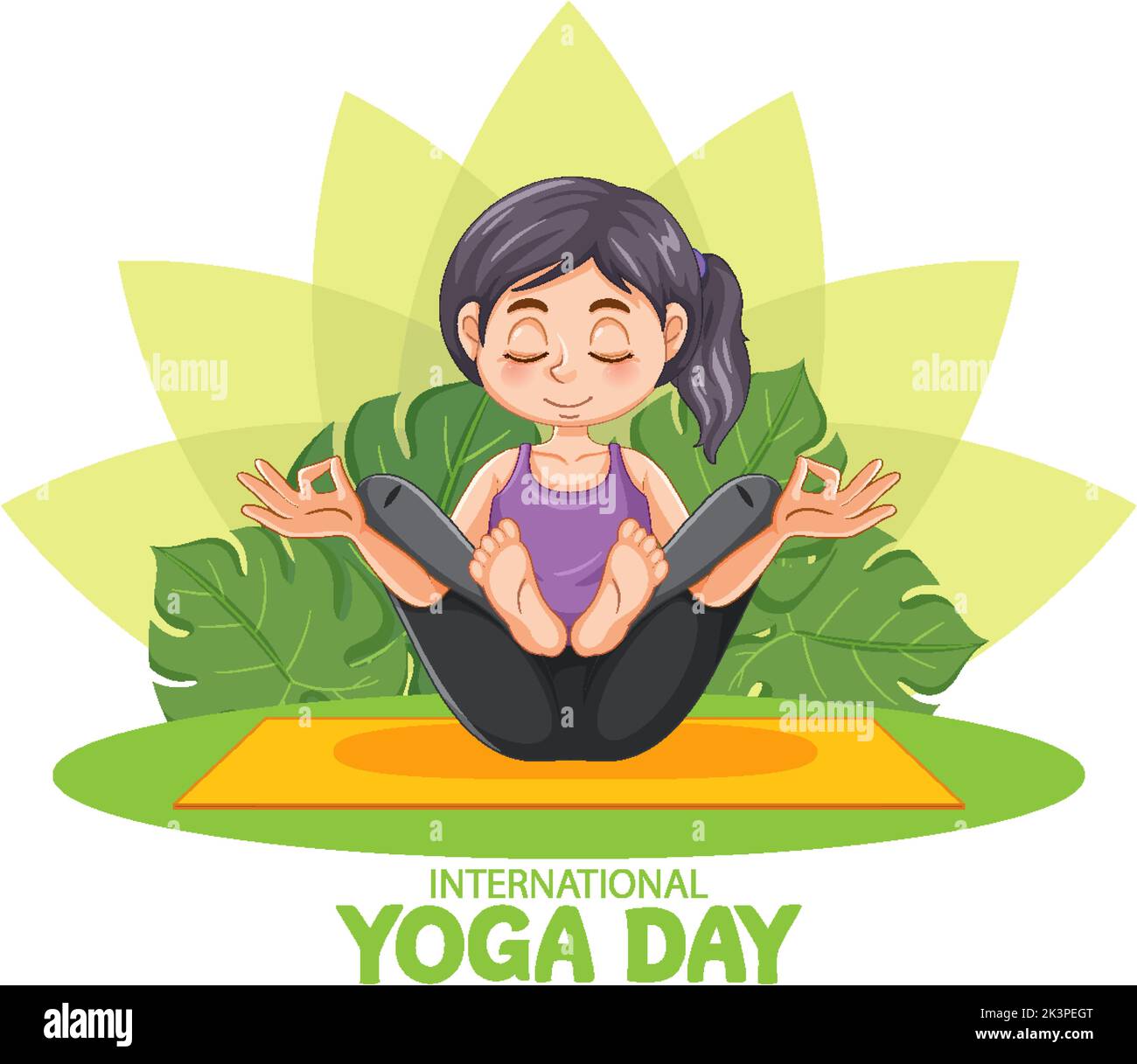 International Yoga Day Banner Design illustration Stock Vector Image ...