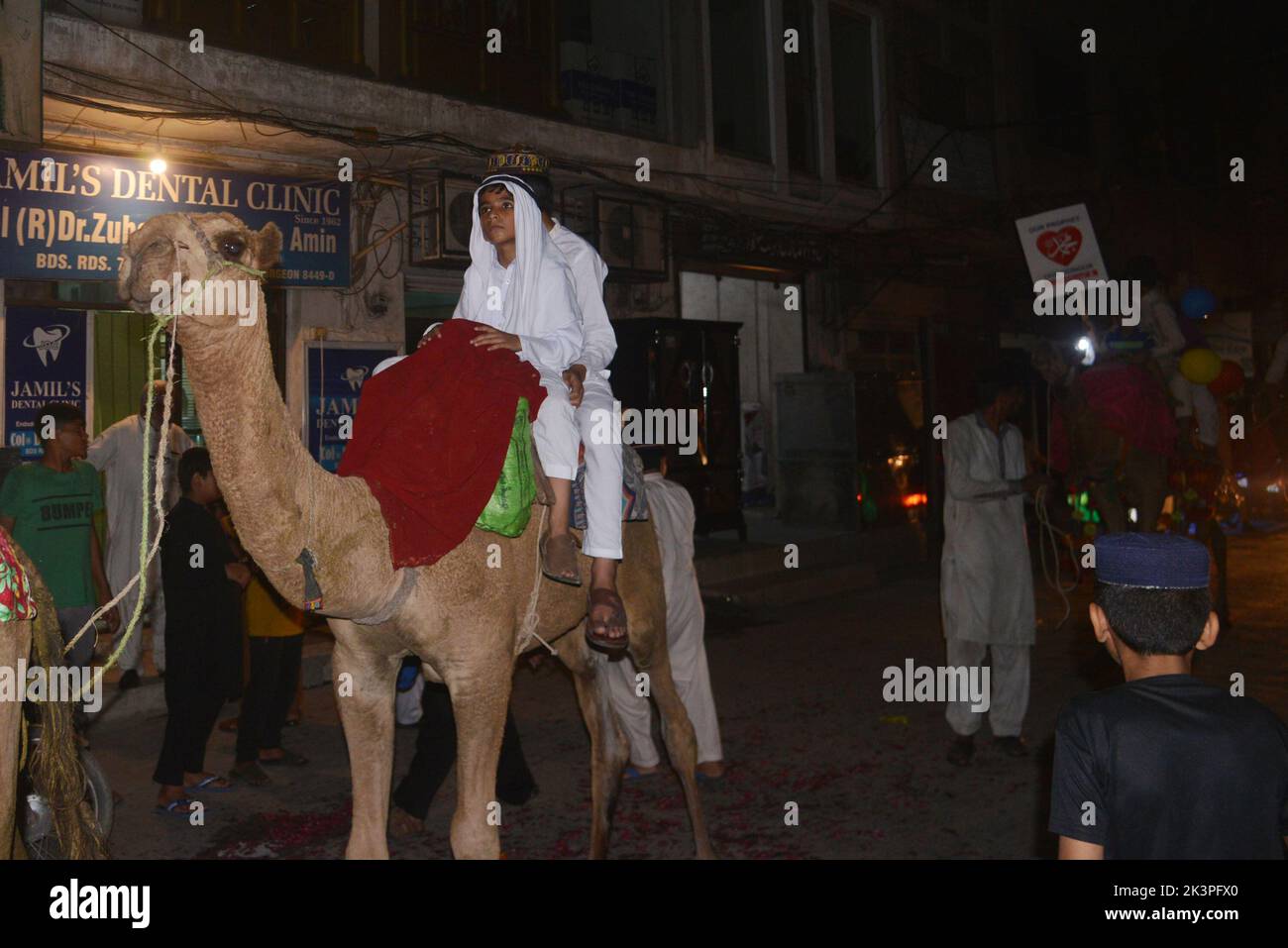 Lahore, Punjab, Pakistan. 27th Sep, 2022. Pakistani faithful Muslims ...