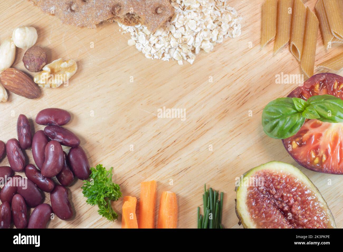 Vegan food copy-space Stock Photo