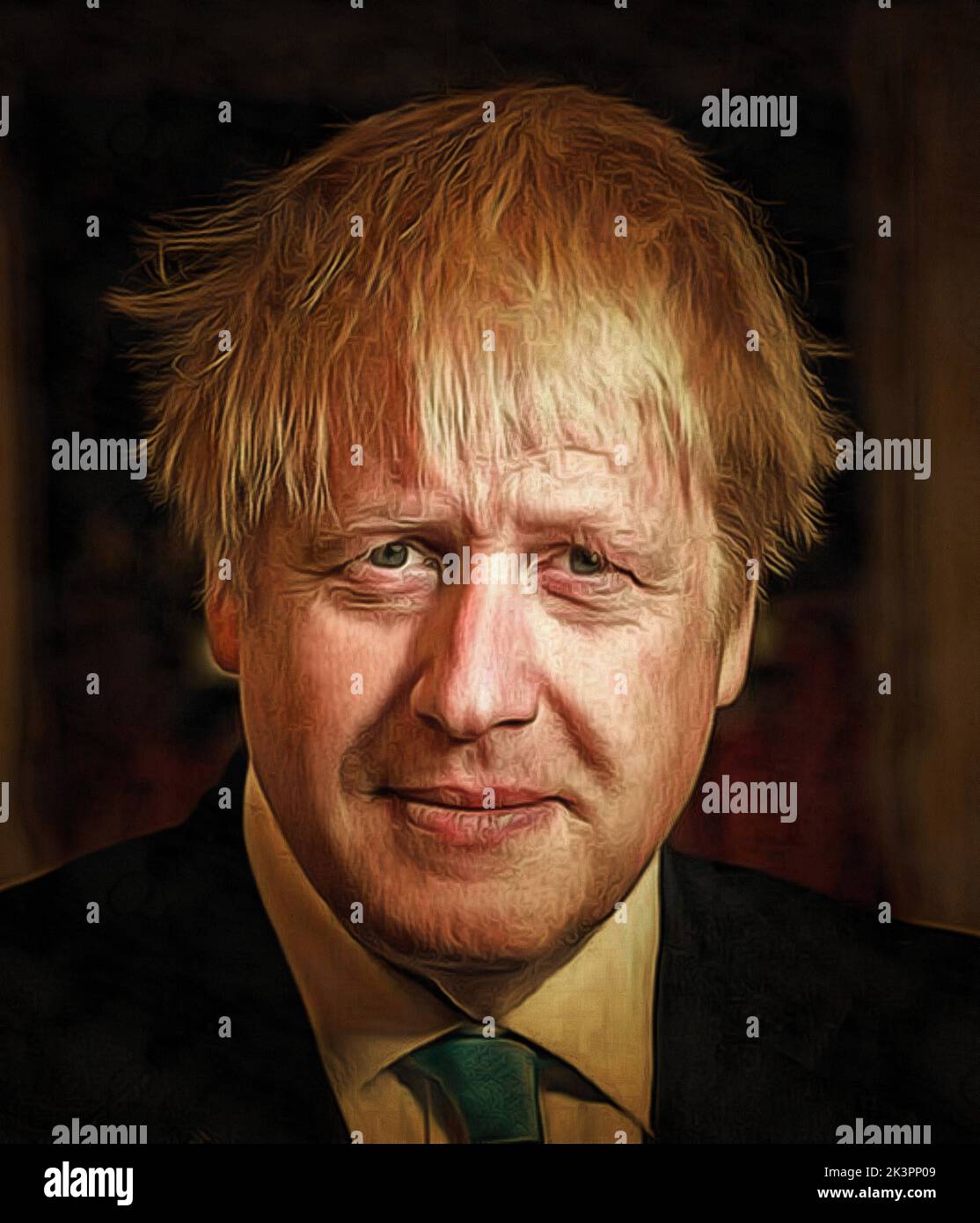 Illustrations portret Alexander Boris de Pfeffel Johnson, Boris Johnson
