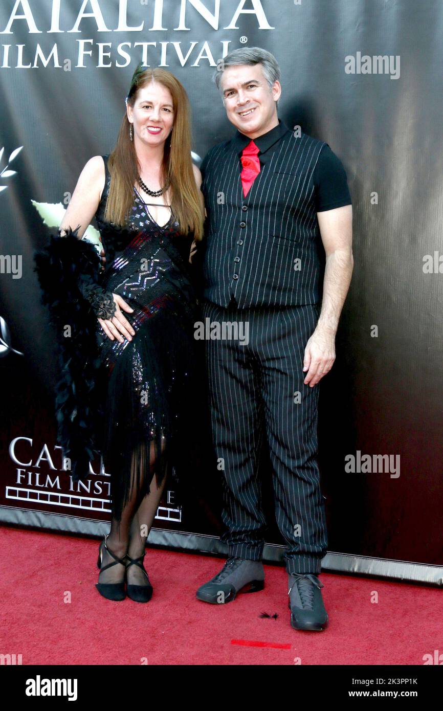 September 24, 2022, Avalon, CA, USA: LOS ANGELES - SEP 24:  Erin Keefer, Robert Parks at the 2022 Catalina Film Festival - Saturday Red Carpet 9 23 22 at Casino on September 24, 2022 in Avalon, CA (Credit Image: © Kay Blake/ZUMA Press Wire) Stock Photo