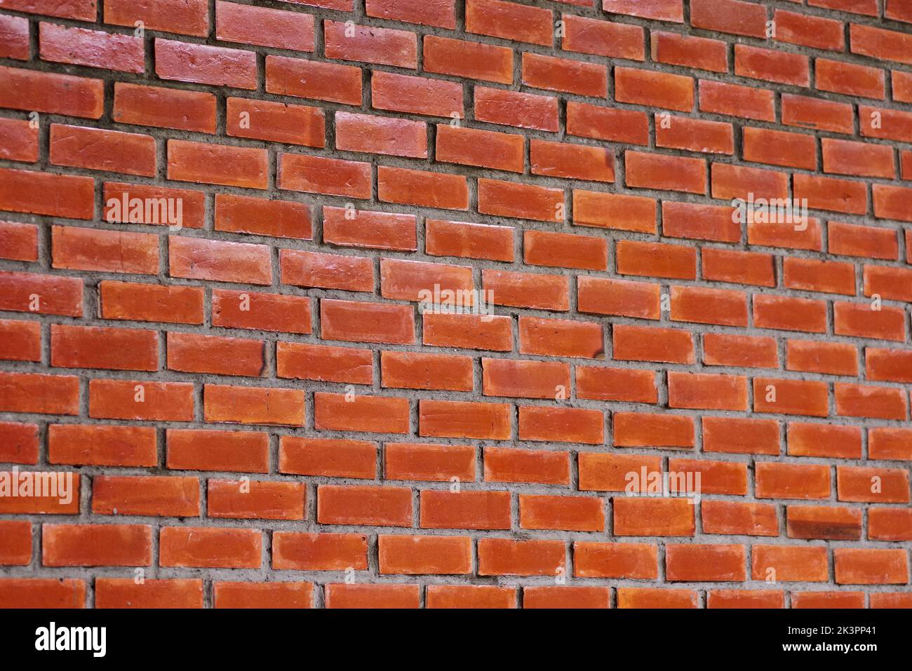 Background of the red brick wall Stock Photo