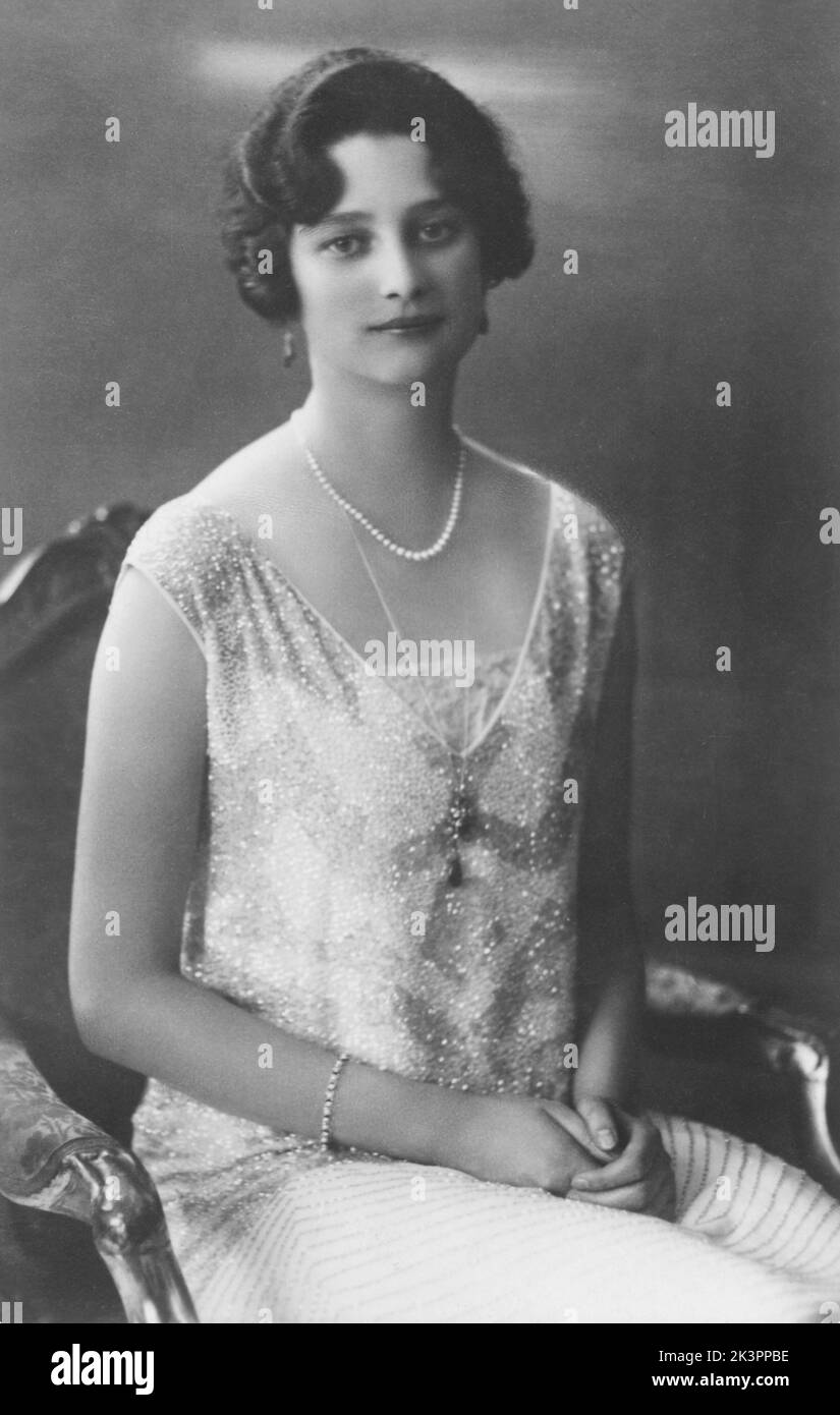 Princess Astrid of Sweden. 17 november 1905 - 29 august 1935. She was Queen of Belgium and the first wife of King Leopold III. Originally a princess of Sweden of the house of Bernadotte. During a car ride on august 29 1935 she was killed. Stock Photo