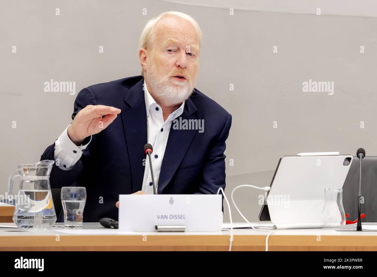 2022-09-28 10:34:26 THE HAGUE - Jaap van Dissel director of the Center for Infectious Disease Control of the RIVM during a briefing on the developments surrounding the corona virus, prior to the parliamentary debate. ANP ROBIN VAN LONKHUIJSEN netherlands out - belgium out Stock Photo