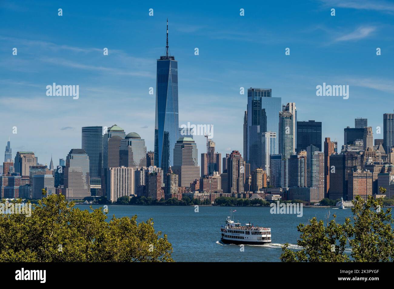 Lower Manhattan skyline, New York, USA Stock Photo