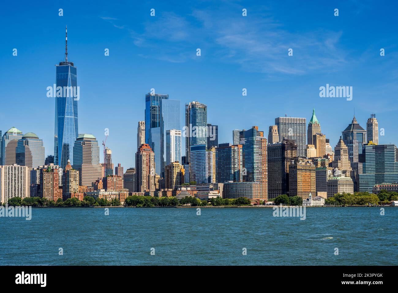 Lower Manhattan skyline, New York, USA Stock Photo