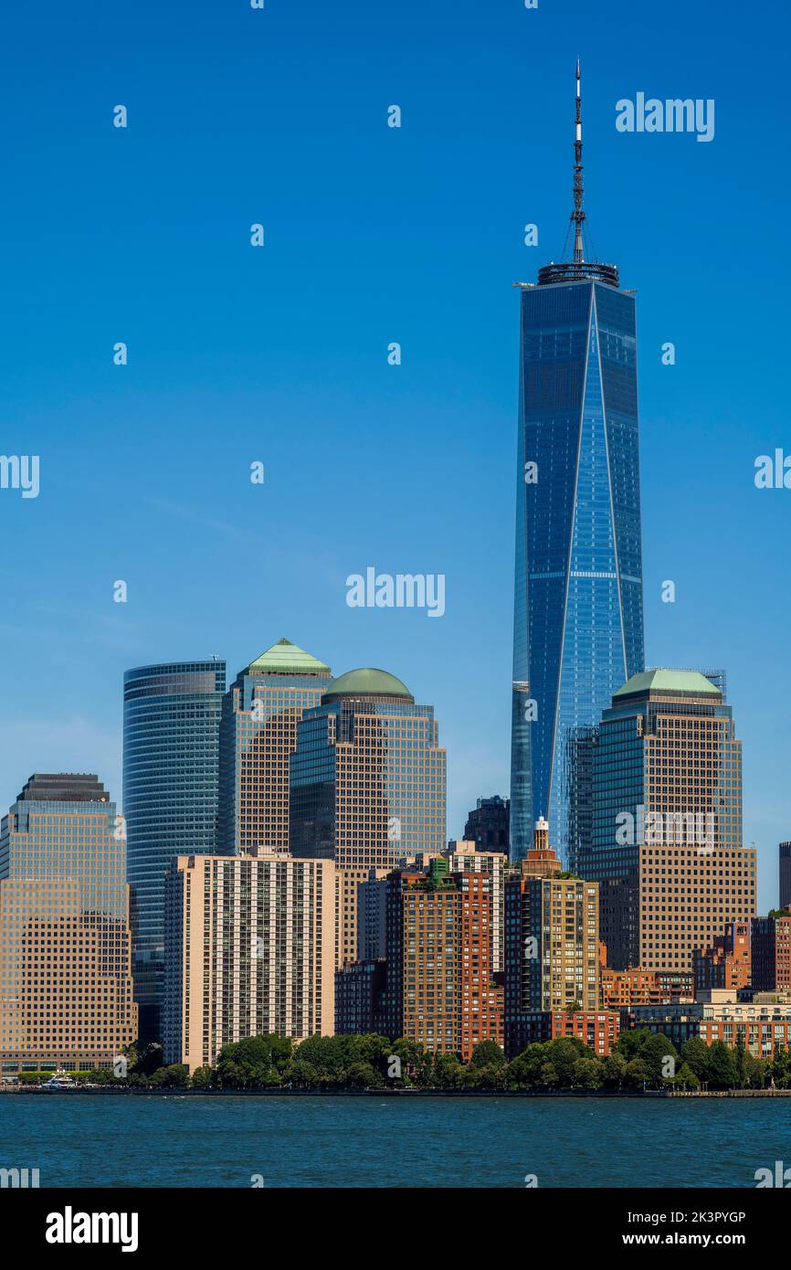Lower Manhattan skyline, New York, USA Stock Photo