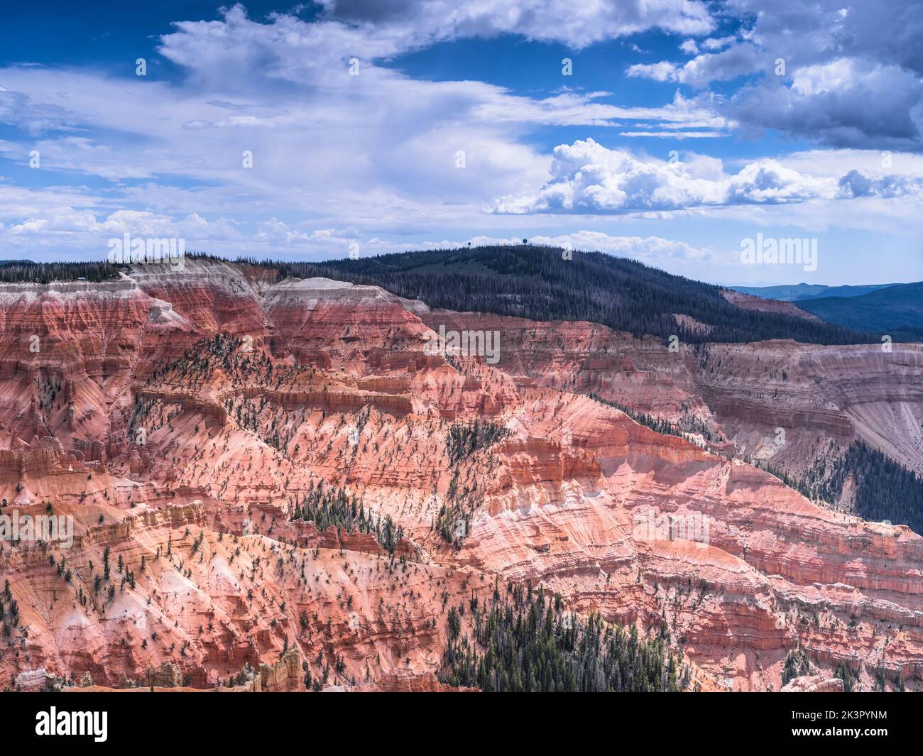 Chessmen Ridge Overlook. Cedar Breaks National Monument. Utah. USA Stock Photo