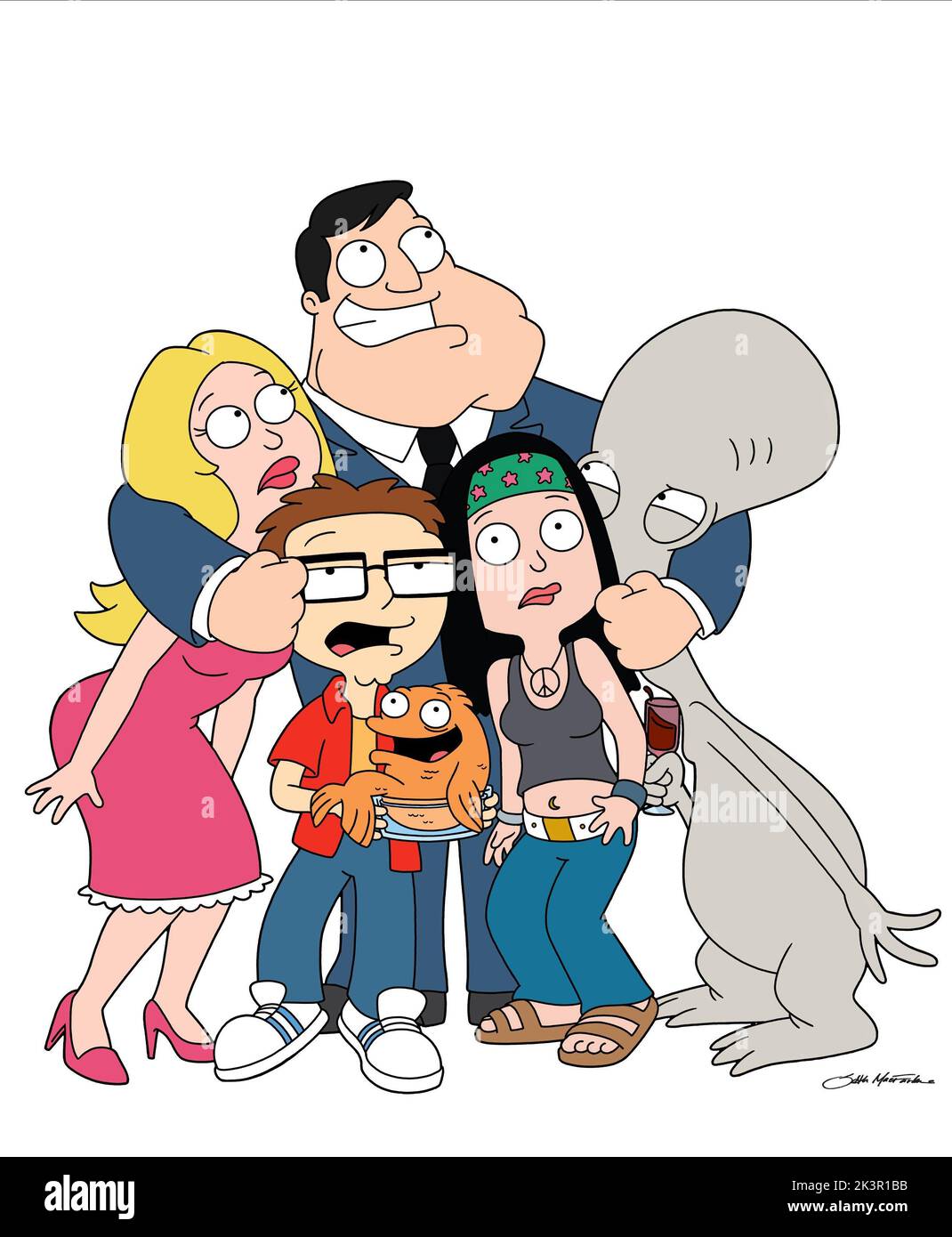Francine, Steve, Stan, Klaus, Hayley & Roger Television: American Dad! (2005)   06 February 2005   **WARNING** This Photograph is for editorial use only and is the copyright of FOX NETWORK and/or the Photographer assigned by the Film or Production Company and can only be reproduced by publications in conjunction with the promotion of the above Film. A Mandatory Credit To FOX NETWORK is required. The Photographer should also be credited when known. No commercial use can be granted without written authority from the Film Company. Stock Photo