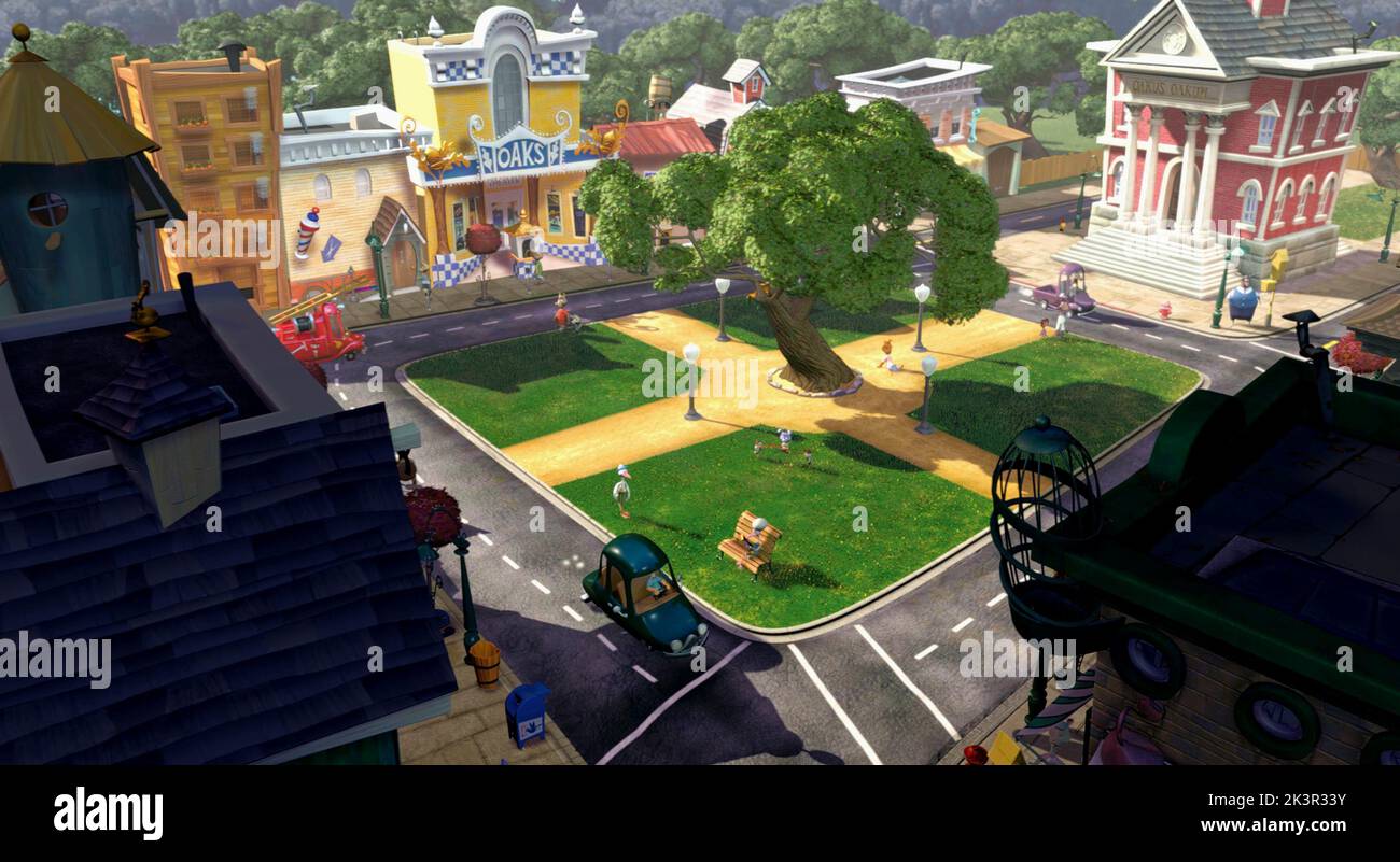 Oakey Oaks Hi Res Stock Photography And Images Alamy   Oakey Oaks Town Square Film Chicken Little 2005 Director Mark Dindal 04 November 2005 Warning This Photograph Is For Editorial Use Only And Is The Copyright Of Disney Andor The Photographer Assigned By The Film Or Production Company And Can Only Be Reproduced By Publications In Conjunction With The Promotion Of The Above Film A Mandatory Credit To Disney Is Required The Photographer Should Also Be Credited When Known No Commercial Use Can Be Granted Without Written Authority From The Film Company 2K3R33Y 