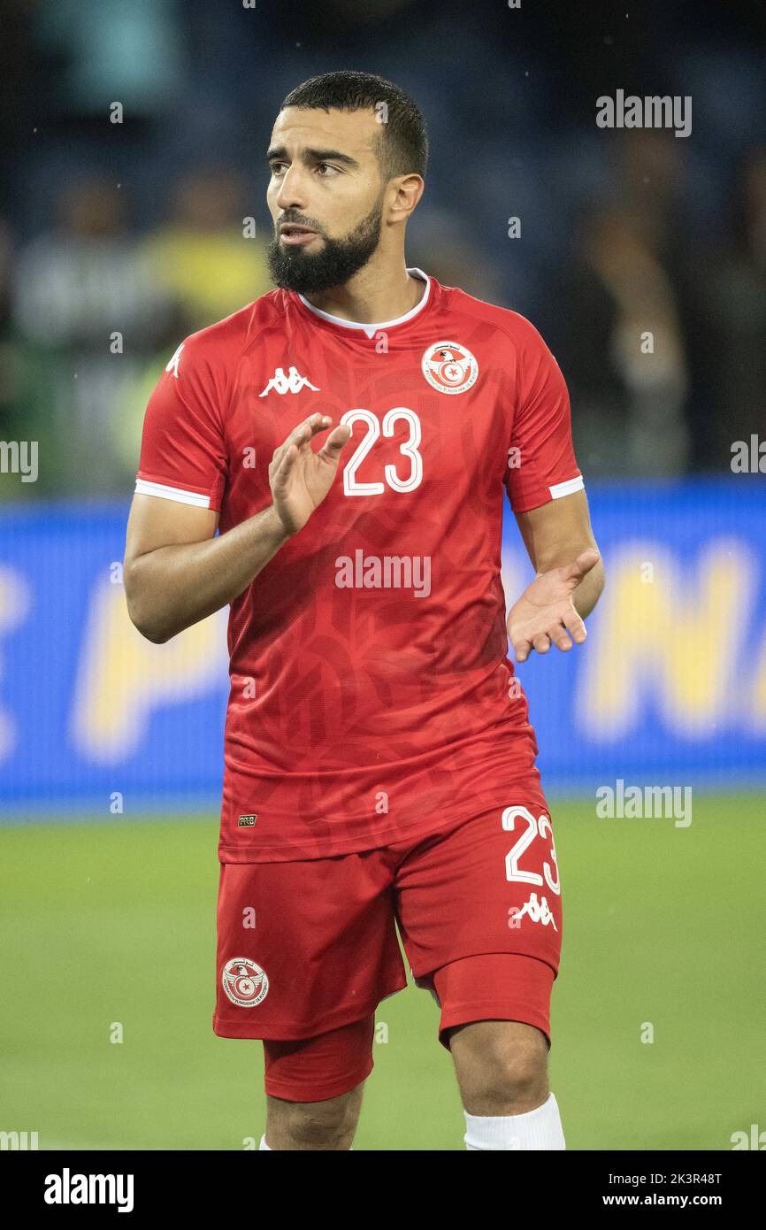 Paris, France, September 27, 2022, Naim Sliti of Tunisia during the international friendly match between Brazil and Tunisia at Parc des Princes on September 27, 2022 in Paris, France. Photo by David Niviere/ABACAPRESS.COM Stock Photo