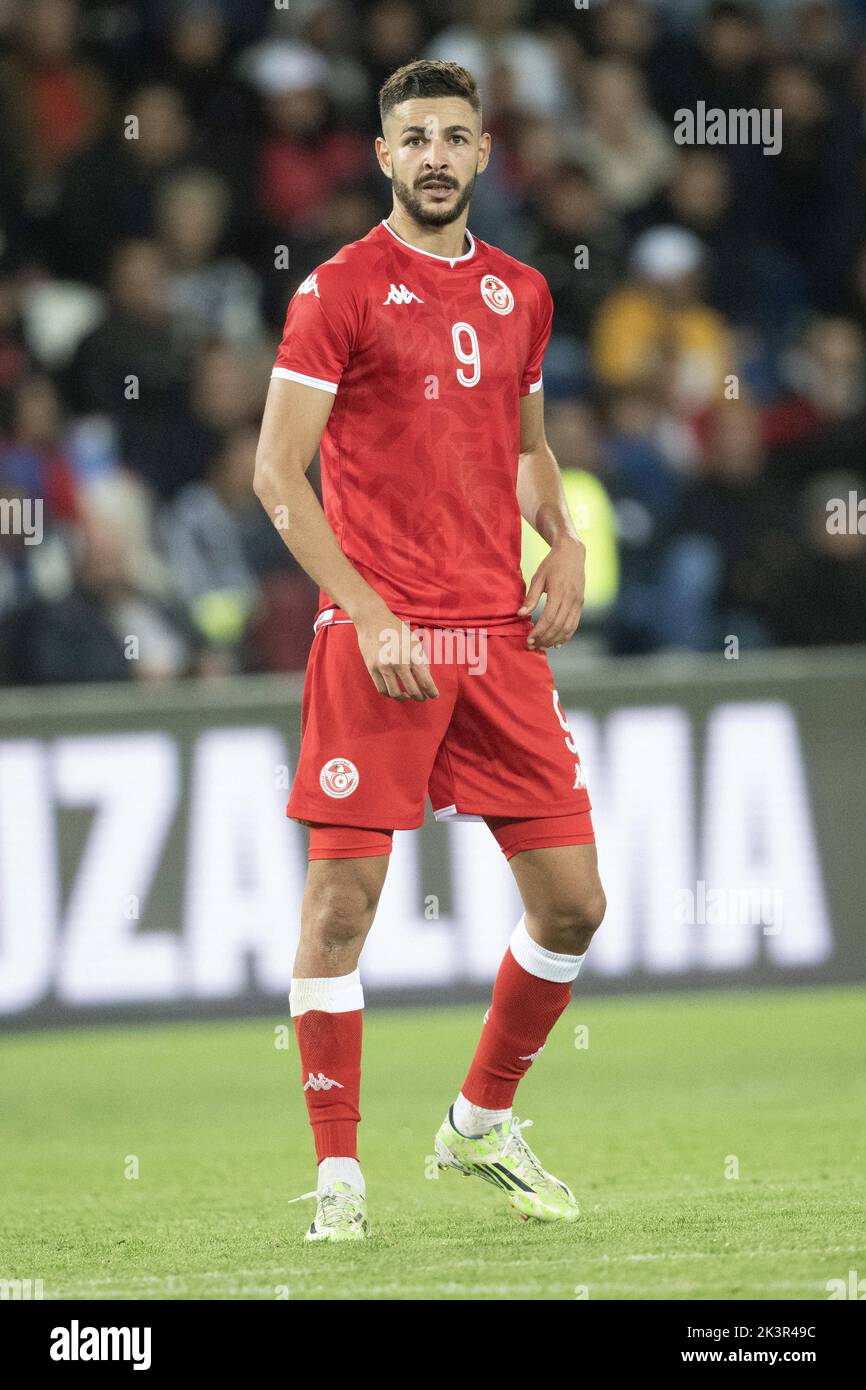 Paris, France, September 27, 2022, Mortadha Ben Ouanes of Tunisia during  the international friendly match between Brazil and Tunisia at Parc des  Princes on September 27, 2022 in Paris, France. Photo by