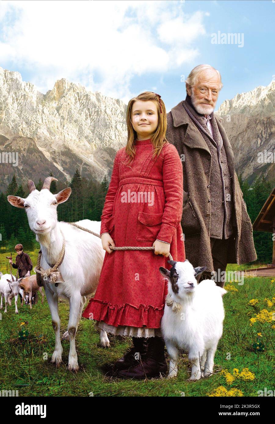 Emma Bolger & Max Von Sydow Film: Heidi (2005) Characters: Heidi. uncle alp  Director: Paul Marcus 19 August 2005   **WARNING** This Photograph is for editorial use only and is the copyright of PICCADILLY PICTURES and/or the Photographer assigned by the Film or Production Company and can only be reproduced by publications in conjunction with the promotion of the above Film. A Mandatory Credit To PICCADILLY PICTURES is required. The Photographer should also be credited when known. No commercial use can be granted without written authority from the Film Company. Stock Photo