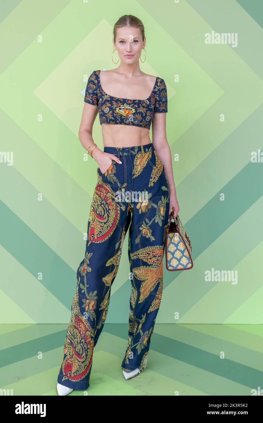 German supermodel Toni Garrn guest at the fashion show of Etro at Milan