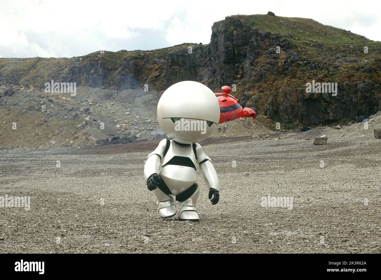 Android Marvin Film: The Hitchhiker'S Guide To The Galaxy (UK/USA 2005)   Director: Garth Jennings 20 April 2005   **WARNING** This Photograph is for editorial use only and is the copyright of DISNEYTOUCHSTONE and/or the Photographer assigned by the Film or Production Company and can only be reproduced by publications in conjunction with the promotion of the above Film. A Mandatory Credit To DISNEYTOUCHSTONE is required. The Photographer should also be credited when known. No commercial use can be granted without written authority from the Film Company. Stock Photo