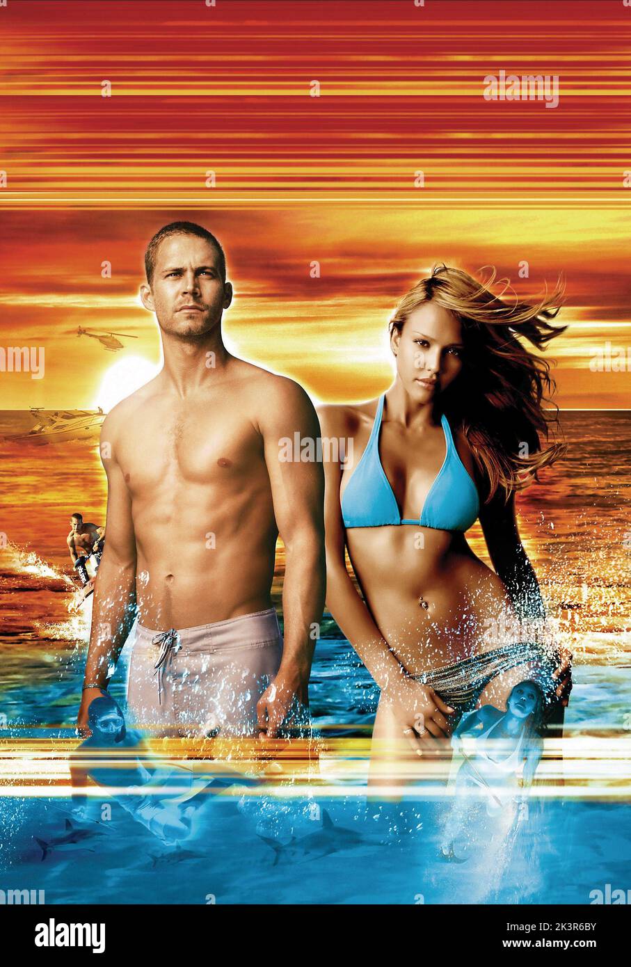 Paul Walker & Jessica Alba Film: Into The Blue (USA 2005) Characters: Jared, Sam  Director: John Stockwell 30 September 2005   **WARNING** This Photograph is for editorial use only and is the copyright of MGM and/or the Photographer assigned by the Film or Production Company and can only be reproduced by publications in conjunction with the promotion of the above Film. A Mandatory Credit To MGM is required. The Photographer should also be credited when known. No commercial use can be granted without written authority from the Film Company. Stock Photo