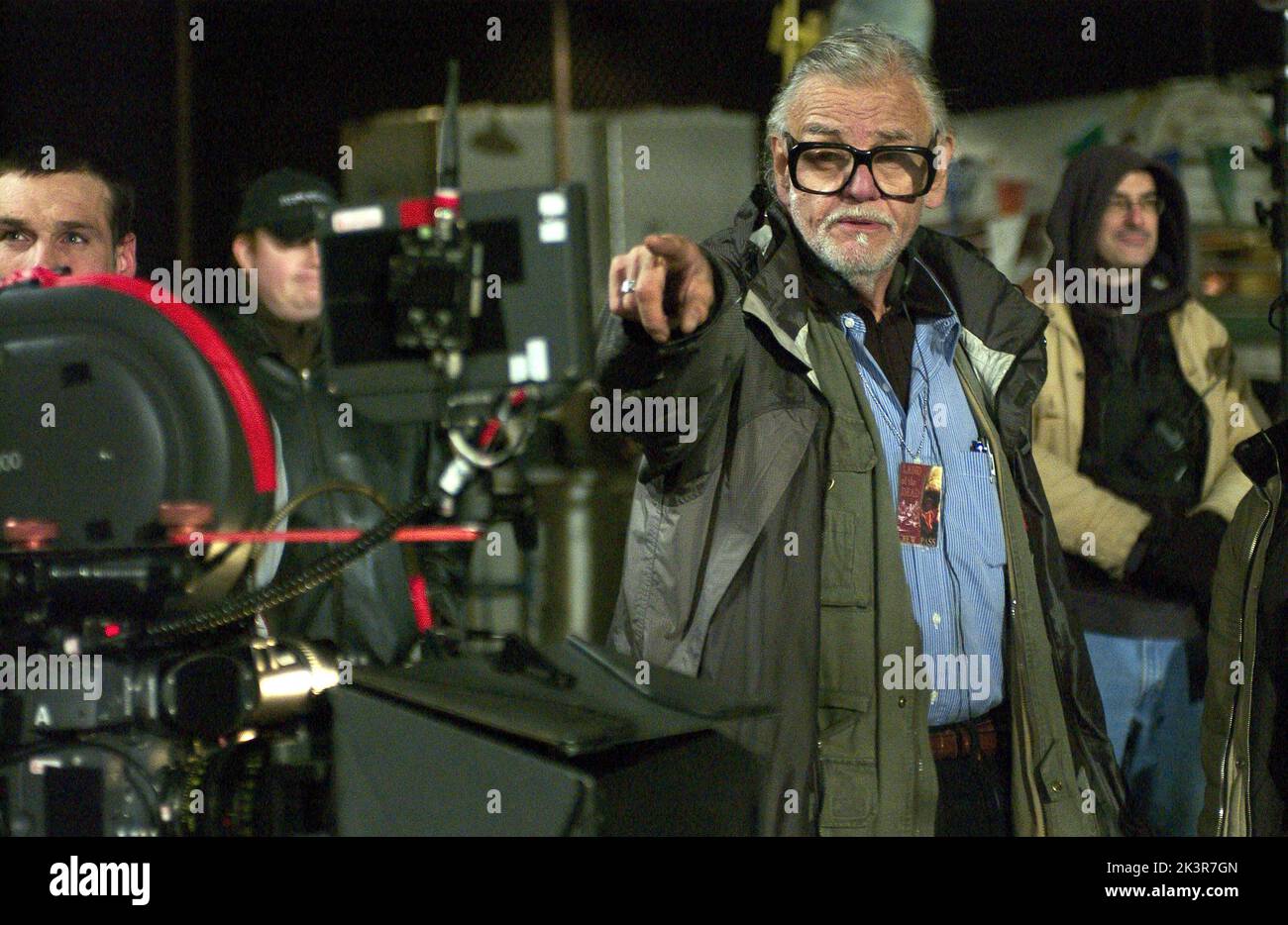 George A. Romero Film: Land Of The Dead (USA/CAN/FR 2005) Characters: Puppeteer (voice) (uncredited)  Director: George A. Romero 18 June 2005   **WARNING** This Photograph is for editorial use only and is the copyright of UNIVERSAL PICTURES and/or the Photographer assigned by the Film or Production Company and can only be reproduced by publications in conjunction with the promotion of the above Film. A Mandatory Credit To UNIVERSAL PICTURES is required. The Photographer should also be credited when known. No commercial use can be granted without written authority from the Film Company. Stock Photo