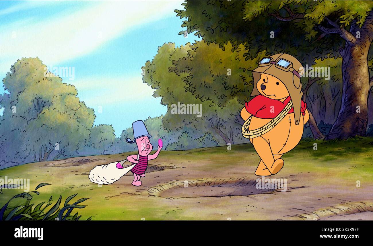 Piglet & Winnie The Pooh Film: Pooh'S Heffalump Movie (USA 2005) Characters: Piglet & Winnie the Pooh  Director: Frank Nissen 10 February 2005   **WARNING** This Photograph is for editorial use only and is the copyright of DISNEY and/or the Photographer assigned by the Film or Production Company and can only be reproduced by publications in conjunction with the promotion of the above Film. A Mandatory Credit To DISNEY is required. The Photographer should also be credited when known. No commercial use can be granted without written authority from the Film Company. Stock Photo