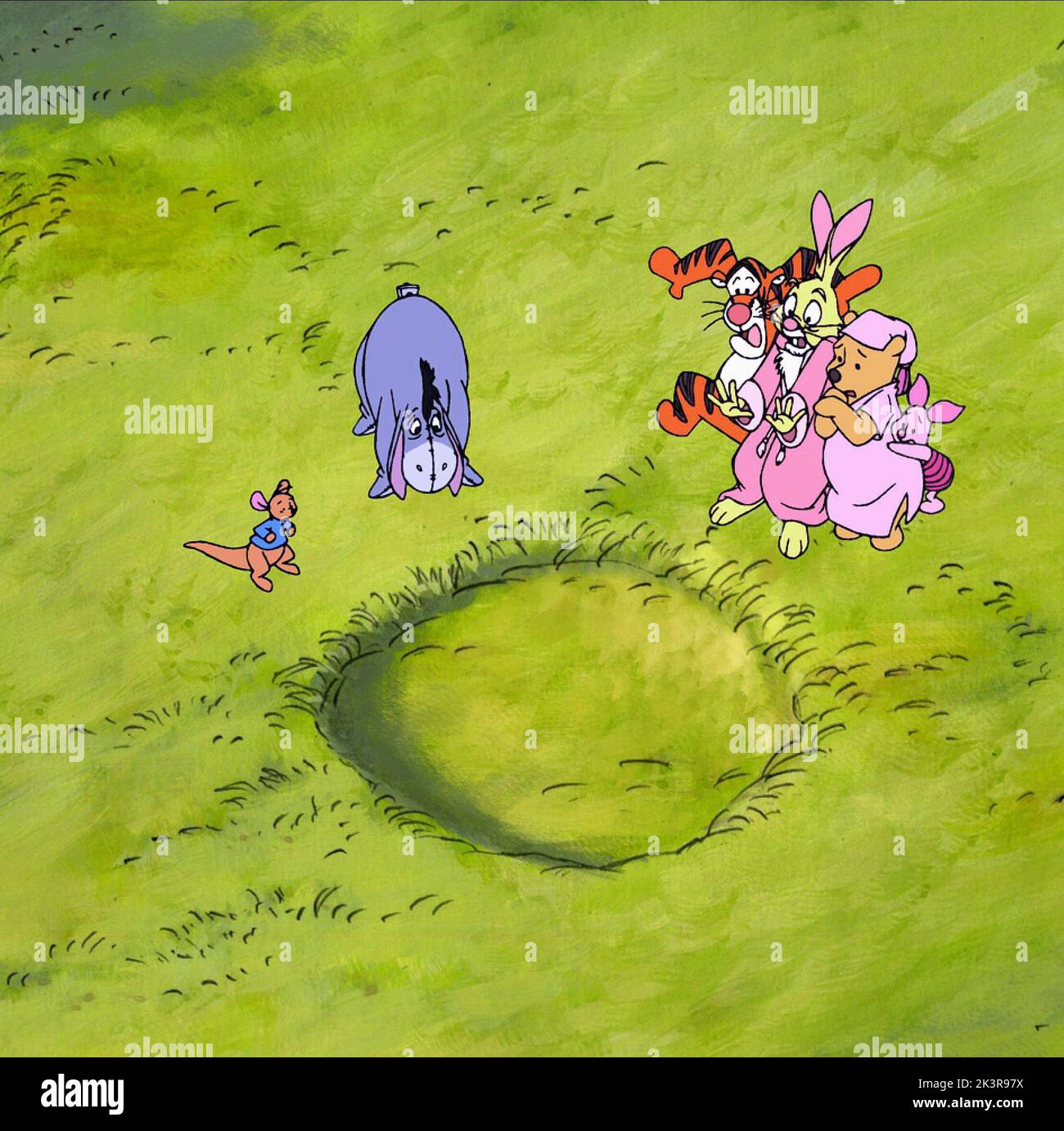 Roo, Eeyore, Tigger, Rabbit, Winnie The Pooh & Piglet Film: Pooh'S Heffalump Movie (USA 2005) Characters: Roo,Eeyore,,Rabbit,Winnie the Pooh & Piglet  Director: Frank Nissen 10 February 2005   **WARNING** This Photograph is for editorial use only and is the copyright of DISNEY and/or the Photographer assigned by the Film or Production Company and can only be reproduced by publications in conjunction with the promotion of the above Film. A Mandatory Credit To DISNEY is required. The Photographer should also be credited when known. No commercial use can be granted without written authority from Stock Photo