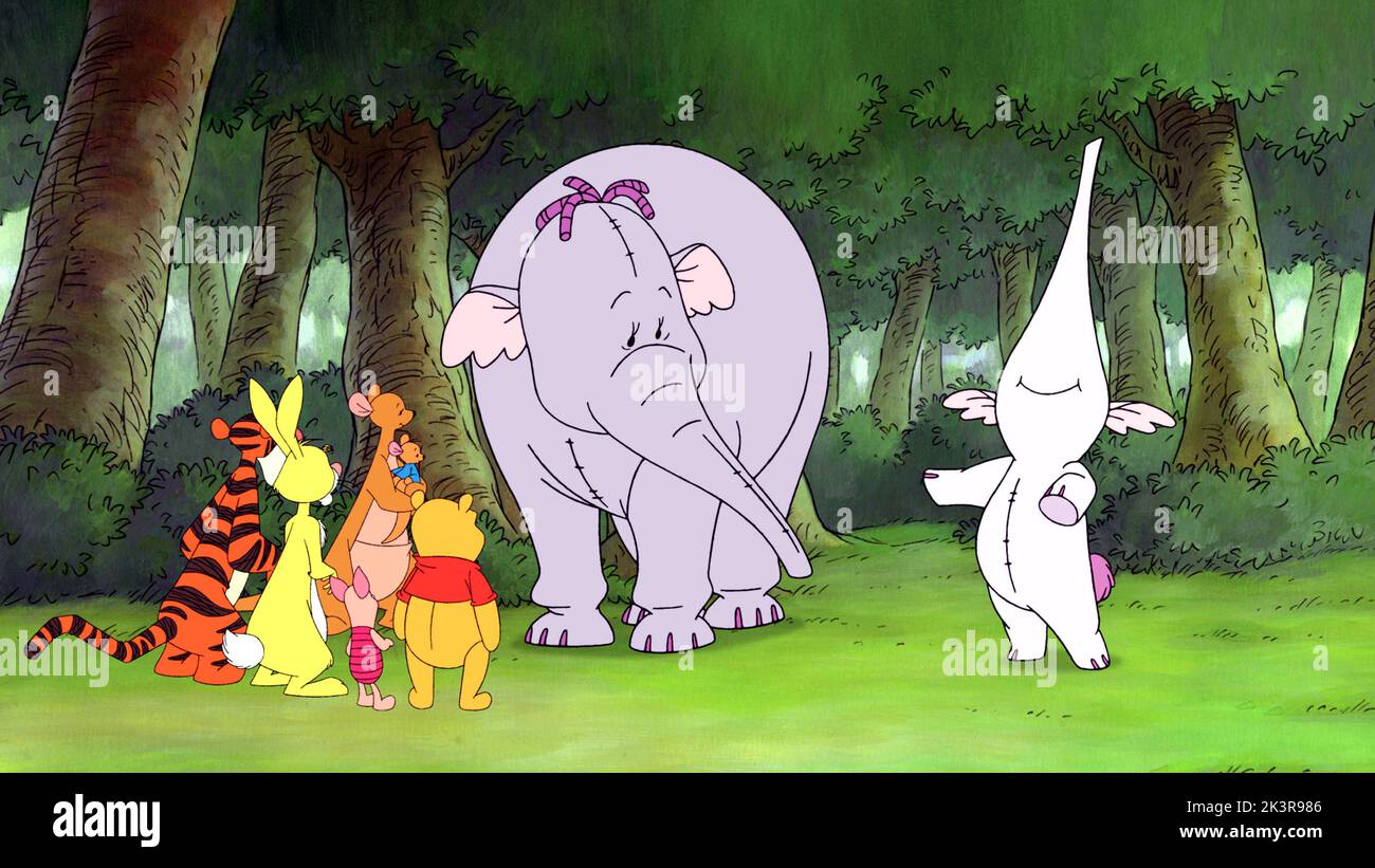 Tigger, Rabbit, Piglet, Kanga, Roo, Winnie The Pooh, Mama Heffalump & Lumpy Film: Pooh'S Heffalump Movie (USA 2005) Characters: ,Rabbit,Piglet,Kanga,Roo,Winnie the Pooh, & Lumpy  Director: Frank Nissen 10 February 2005   **WARNING** This Photograph is for editorial use only and is the copyright of DISNEY and/or the Photographer assigned by the Film or Production Company and can only be reproduced by publications in conjunction with the promotion of the above Film. A Mandatory Credit To DISNEY is required. The Photographer should also be credited when known. No commercial use can be granted wit Stock Photo