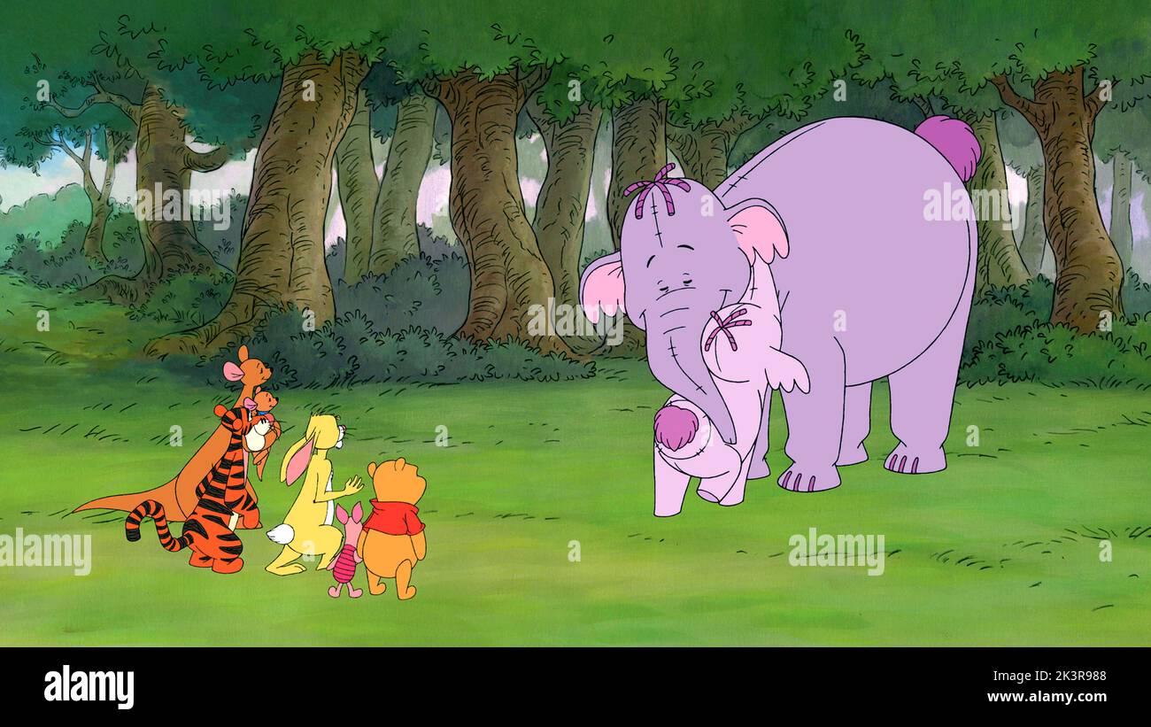 Tigger, Rabbit, Piglet, Kanga, Roo, Winnie The Pooh, Mama Heffalump & Lumpy Film: Pooh'S Heffalump Movie (USA 2005) Characters: ,Rabbit,Piglet,Kanga,Roo,Winnie the Pooh, & Lumpy  Director: Frank Nissen 10 February 2005   **WARNING** This Photograph is for editorial use only and is the copyright of DISNEY and/or the Photographer assigned by the Film or Production Company and can only be reproduced by publications in conjunction with the promotion of the above Film. A Mandatory Credit To DISNEY is required. The Photographer should also be credited when known. No commercial use can be granted wit Stock Photo