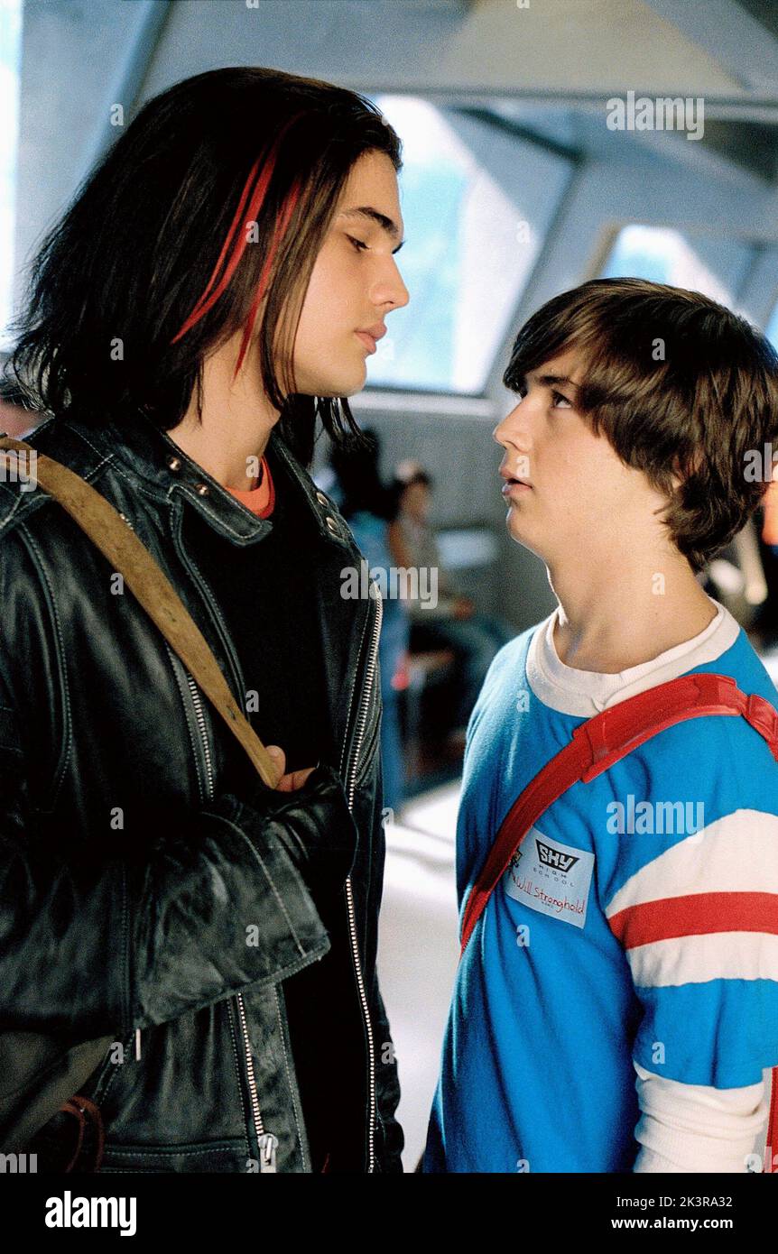 Steven Strait & Michael Angarano Film: Sky High (USA 2005) Characters: Warren Peace & Will Stronghold  Director: Mike Mitchell 24 July 2005   **WARNING** This Photograph is for editorial use only and is the copyright of WALT DISNEY PICTURES and/or the Photographer assigned by the Film or Production Company and can only be reproduced by publications in conjunction with the promotion of the above Film. A Mandatory Credit To WALT DISNEY PICTURES is required. The Photographer should also be credited when known. No commercial use can be granted without written authority from the Film Company. Stock Photo