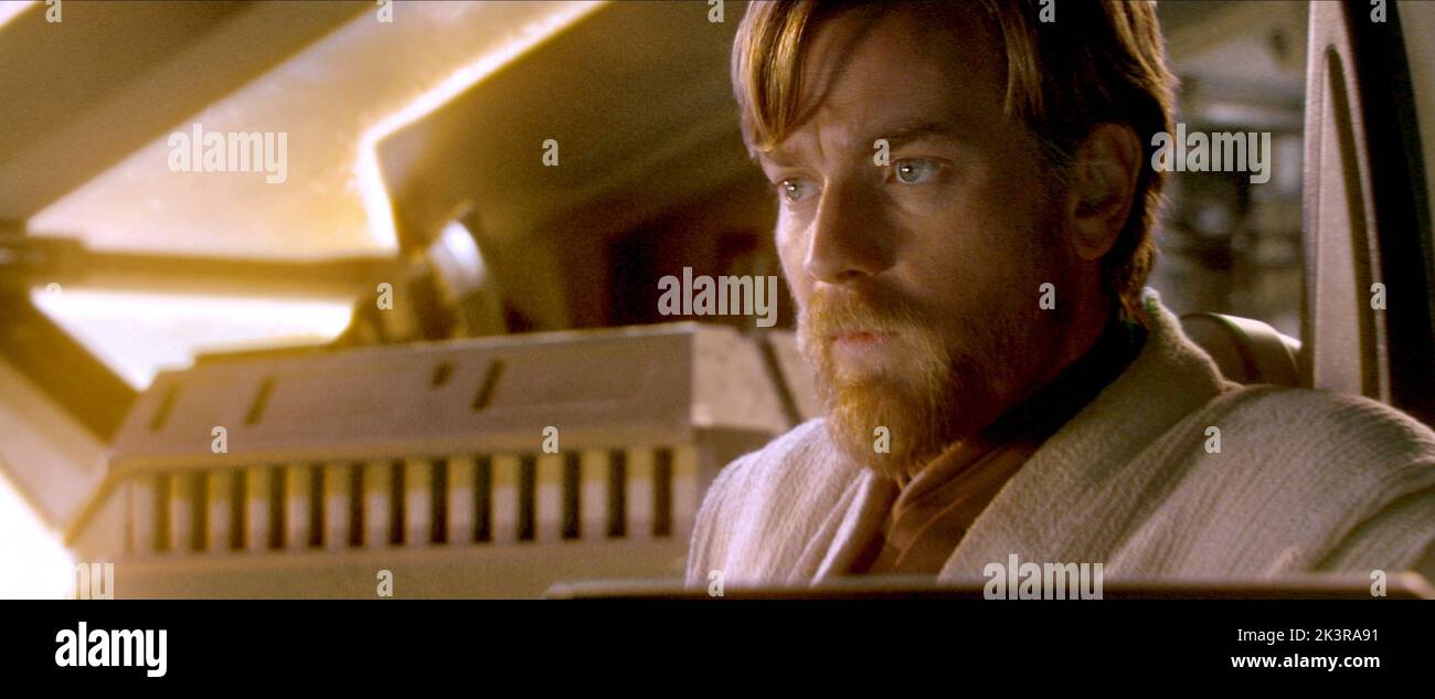 Ewan Mcgregor Film: Star Wars: Episode Iii - Revenge Of The Sith (USA 2005) Characters: Obi-Wan Kenobi  Director: George Lucas 15 May 2005   **WARNING** This Photograph is for editorial use only and is the copyright of LUCASFILM and/or the Photographer assigned by the Film or Production Company and can only be reproduced by publications in conjunction with the promotion of the above Film. A Mandatory Credit To LUCASFILM is required. The Photographer should also be credited when known. No commercial use can be granted without written authority from the Film Company. Stock Photo