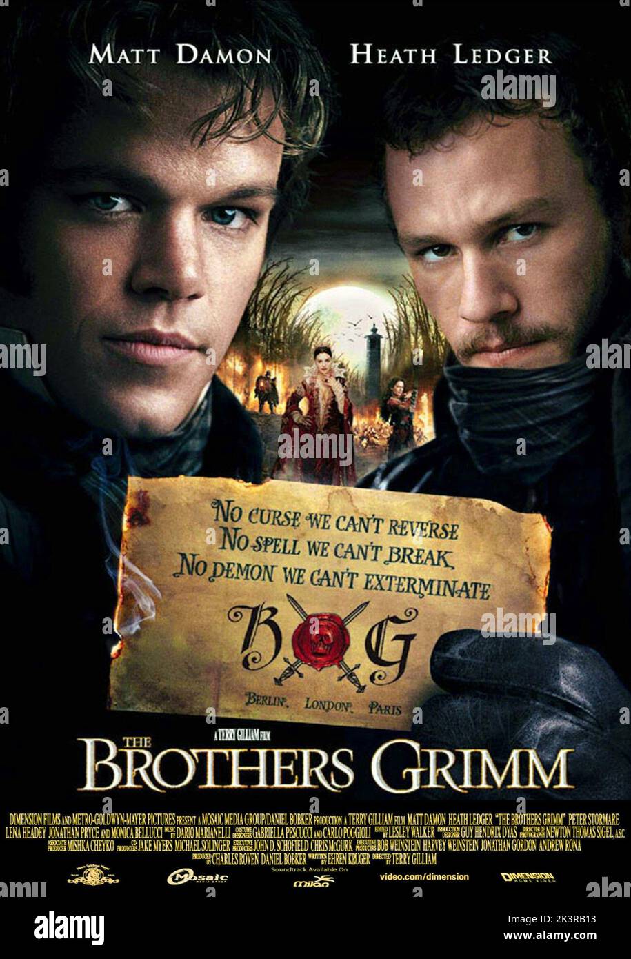 Matt Damon Monica Bellucci Lena Headey Heath Ledger Poster Film matt-damon-monica-bellucci-lena-headey-heath-ledger-poster-film