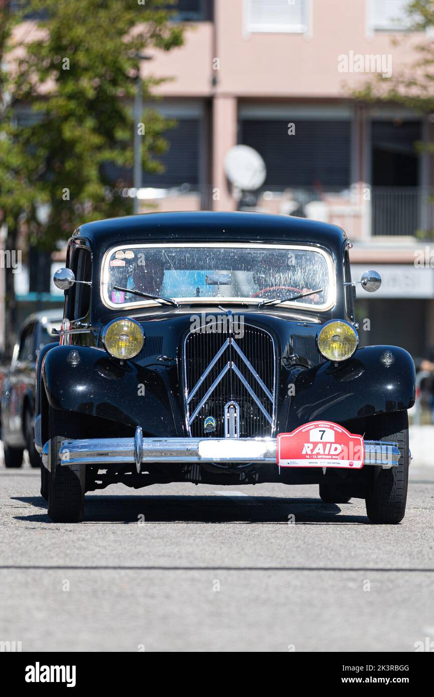 classic car exhibition, vintage car show Stock Photo