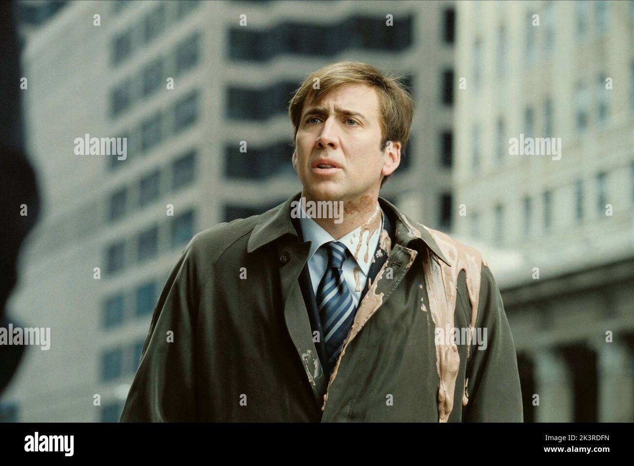 Nicolas Cage Film: The Weather Man (USA/DE 2005) Characters: David Spritz  Director: Gore Verbinski 20 October 2005   **WARNING** This Photograph is for editorial use only and is the copyright of PARAMOUNT PICTURES and/or the Photographer assigned by the Film or Production Company and can only be reproduced by publications in conjunction with the promotion of the above Film. A Mandatory Credit To PARAMOUNT PICTURES is required. The Photographer should also be credited when known. No commercial use can be granted without written authority from the Film Company. Stock Photo