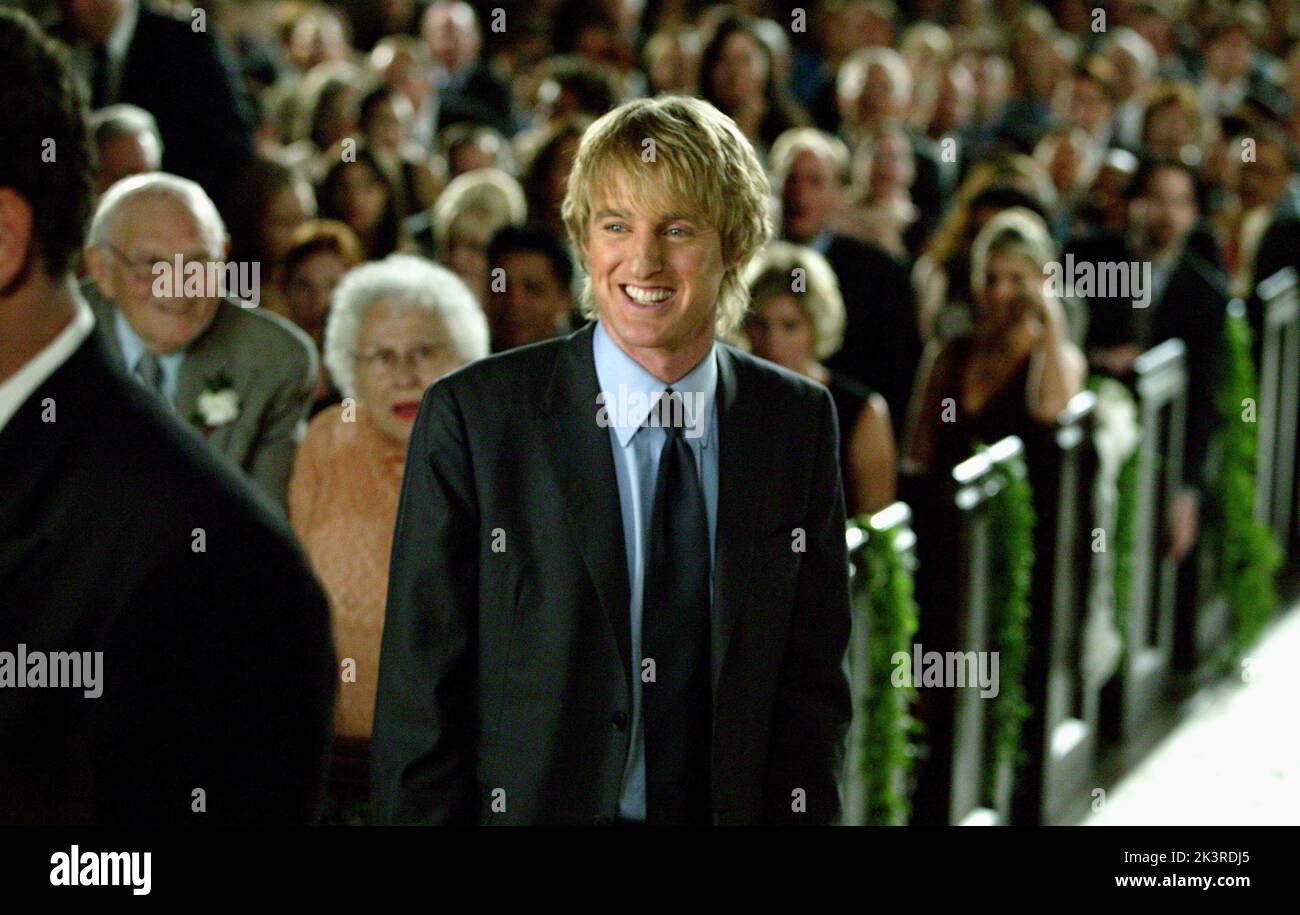 Owen Wilson Film: The Wedding Crashers (USA 2005) Characters: John Beckwith  Director: David Dobkin 13 July 2005   **WARNING** This Photograph is for editorial use only and is the copyright of NEW LINE and/or the Photographer assigned by the Film or Production Company and can only be reproduced by publications in conjunction with the promotion of the above Film. A Mandatory Credit To NEW LINE is required. The Photographer should also be credited when known. No commercial use can be granted without written authority from the Film Company. Stock Photo